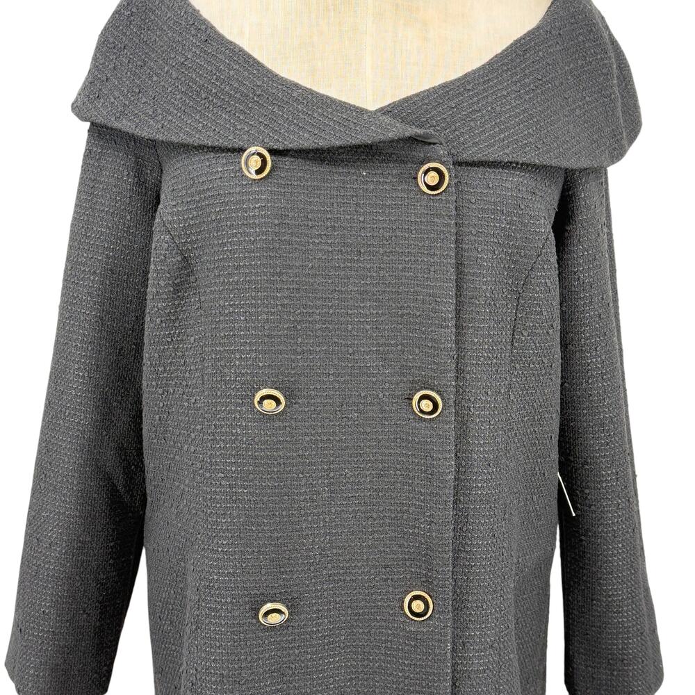 Tuckernuck Womens Black Tweed Blanche Dress Double Breasted Size XXL NWT - Picture 4 of 9